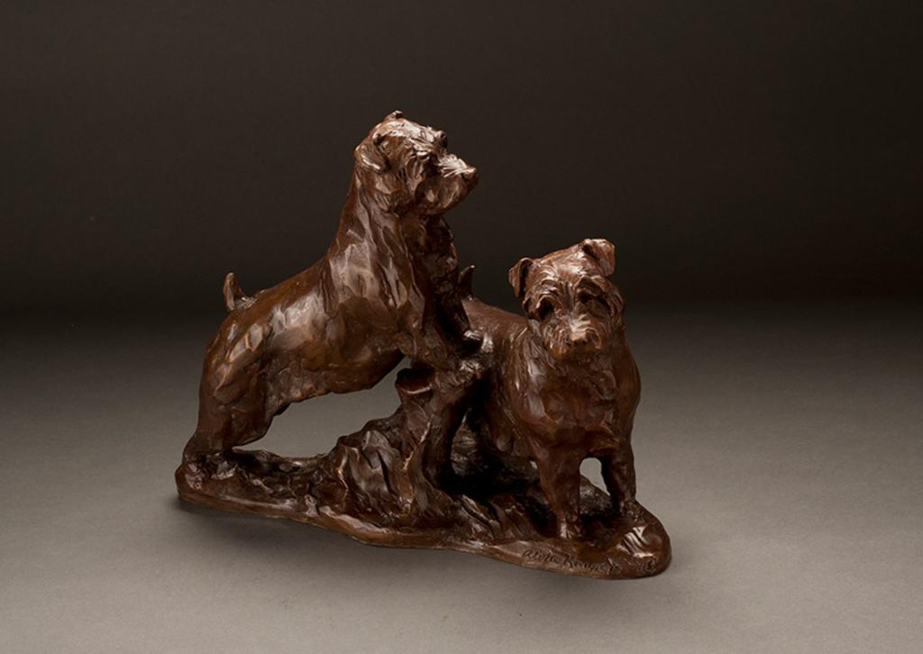 Norfolk Terriers, by Alexa King (Courtesy of Cross Gate Gallery)